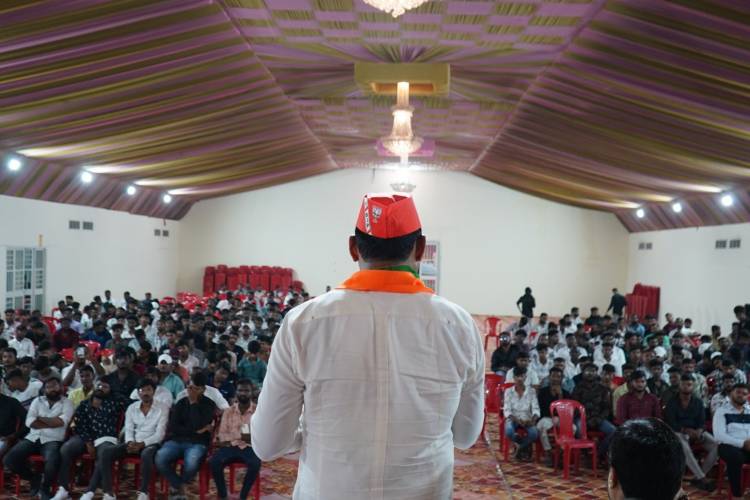 भारतीय जनता माथाडी आणि सुरक्षारक्षक जनरल कामगार युनियनच्या मेळाव्यात युवकांची वज्रमुठ शंकरभाऊंच्या विजयात आमचा सिंहाचा वाटा असणार