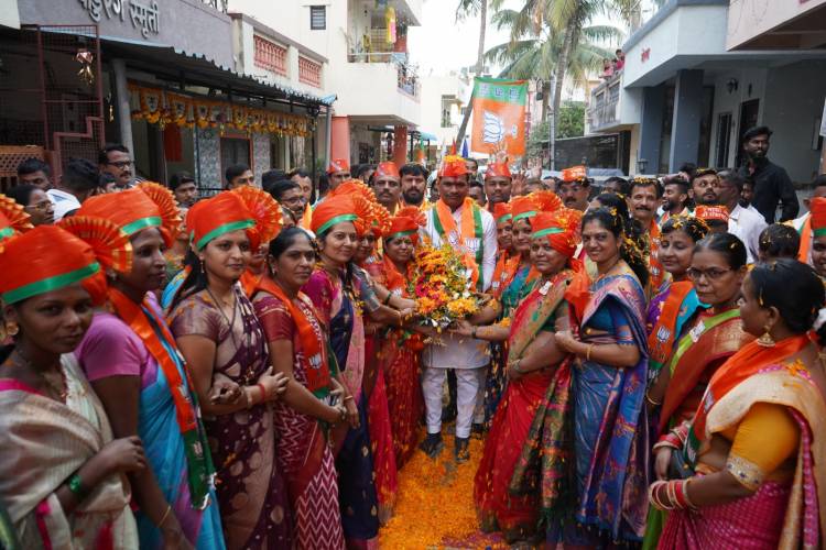रहाटणीतील 'लाडक्या बहिणीं'कडून शंकर जगताप यांचे जोरदार स्वागत
