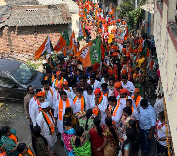 रहाटणीतील 'लाडक्या बहिणीं'कडून शंकर जगताप यांचे जोरदार स्वागत