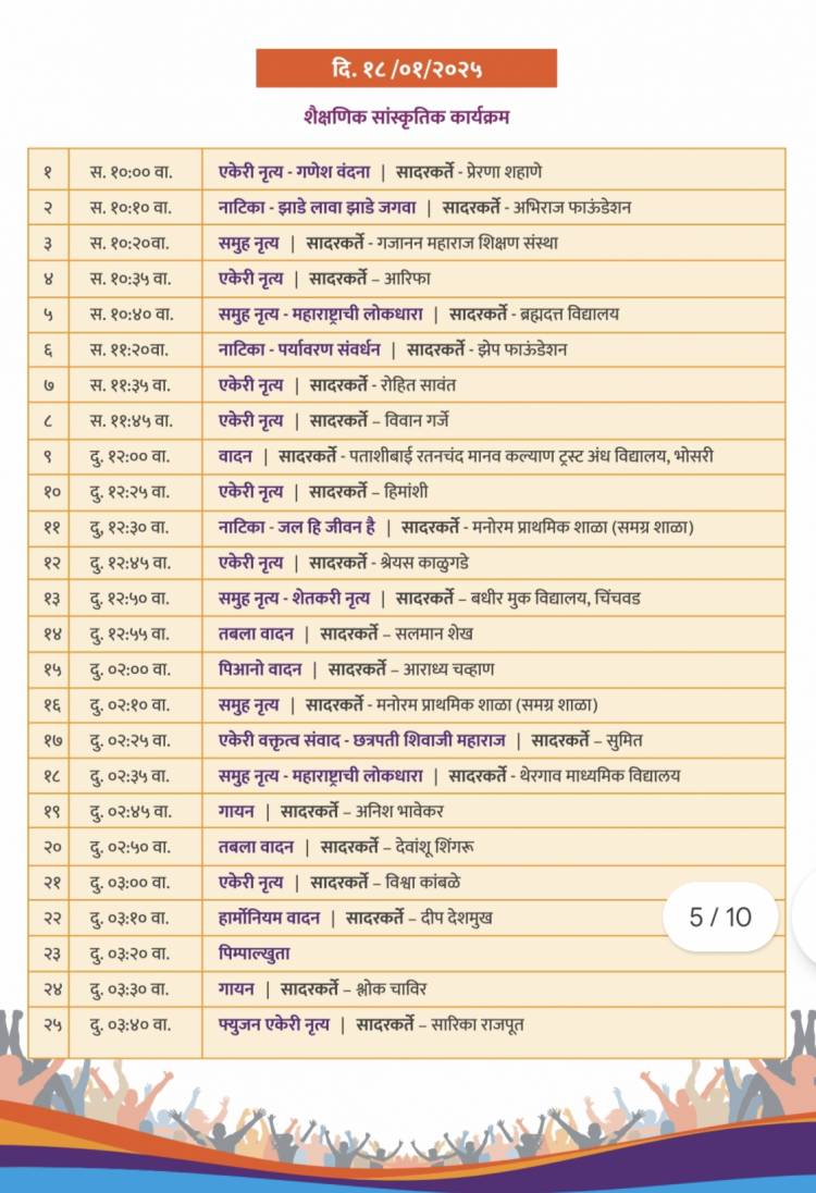दिव्यांगासाठी पर्पल जल्लोष कार्यक्रमात भरगच्च कार्यक्रमांची मांदियाळी मोठा 