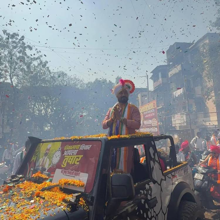 प्रभाग ८ ‘ड’ मध्ये तुषार सहाणे यांच्या रॅलीला अभूतपूर्व प्रतिसाद!