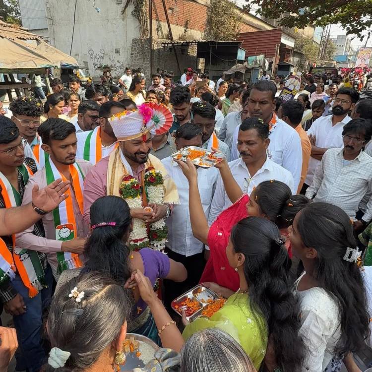 प्रभाग ८ ‘ड’ मध्ये तुषार सहाणे यांच्या रॅलीला अभूतपूर्व प्रतिसाद!